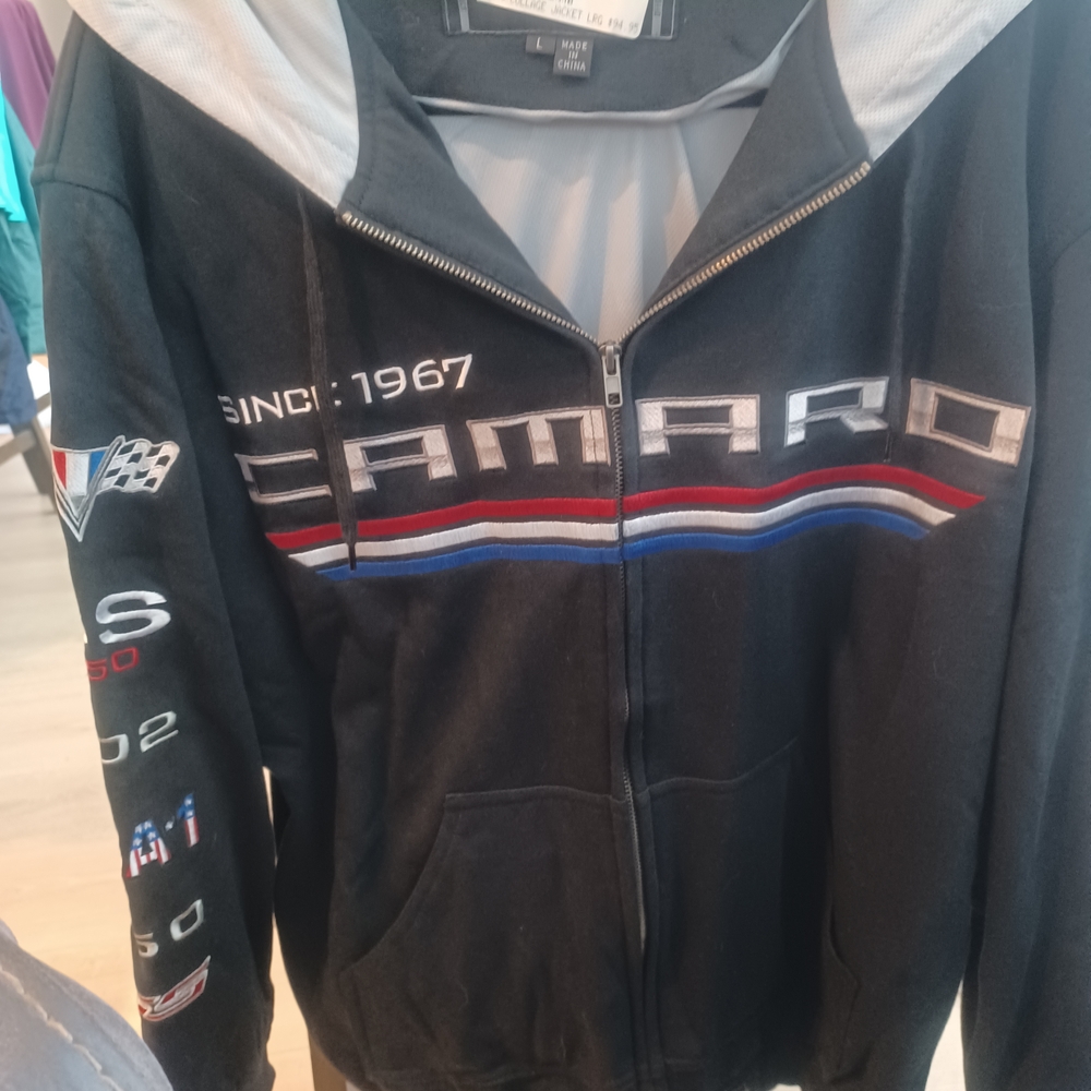 Camaro Black Zip-Up Hoodie
